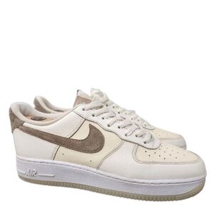 Nike Air Force 1 LV8 '24' Shoes (FN5832-101/Coconut Milk/White/Khaki) Mens 9